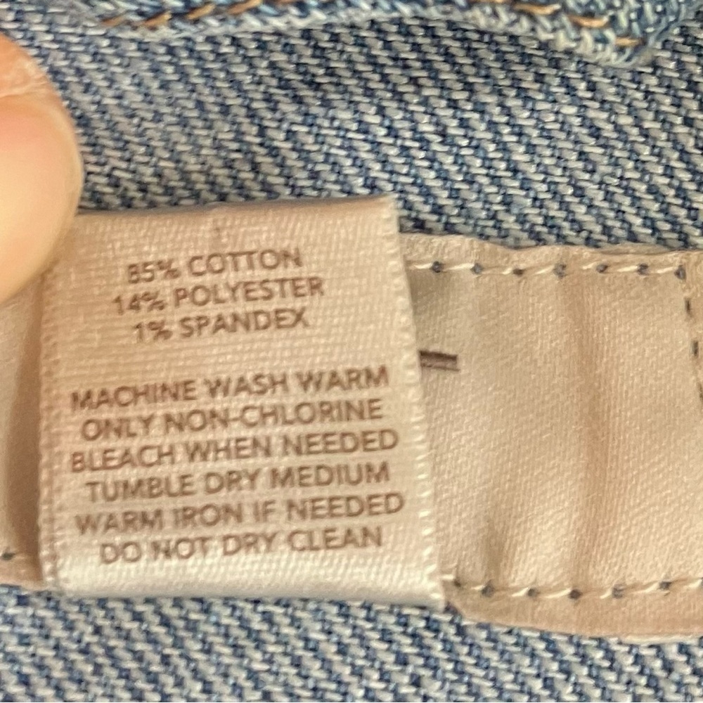 EUC Ann Taylor Loft Denim Blue Jean Jacket Small - Picture 10 of 10